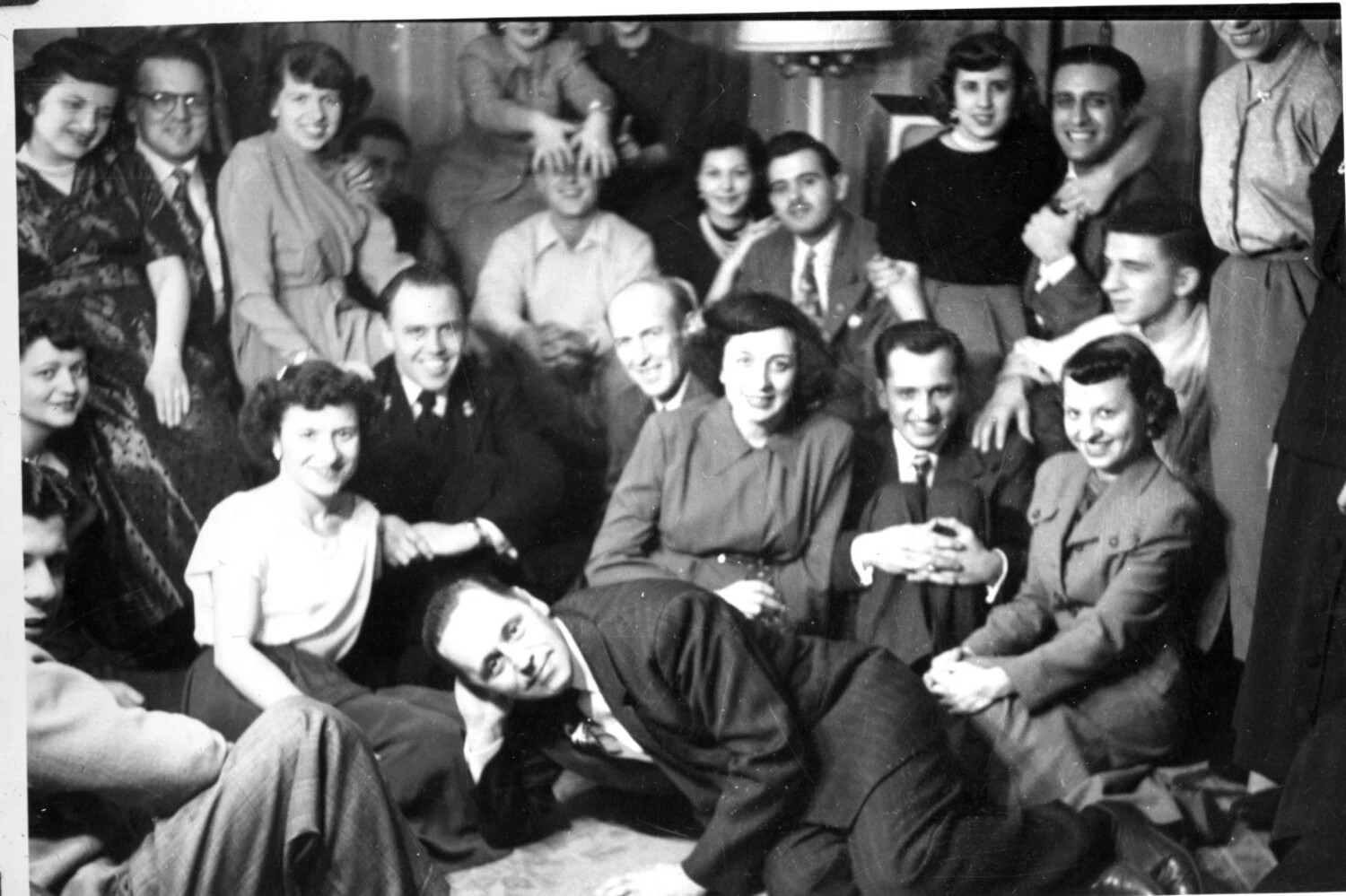 Group Portrait at a Social Gathering, Lt. Bancroft Korean War Collection, c. early 1950s