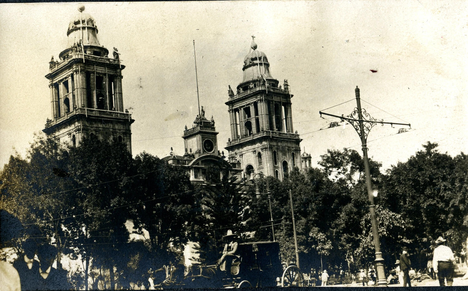 Colonial-Era Cathedral in a Mexican City, USS Columbia Sailor's Photo Album