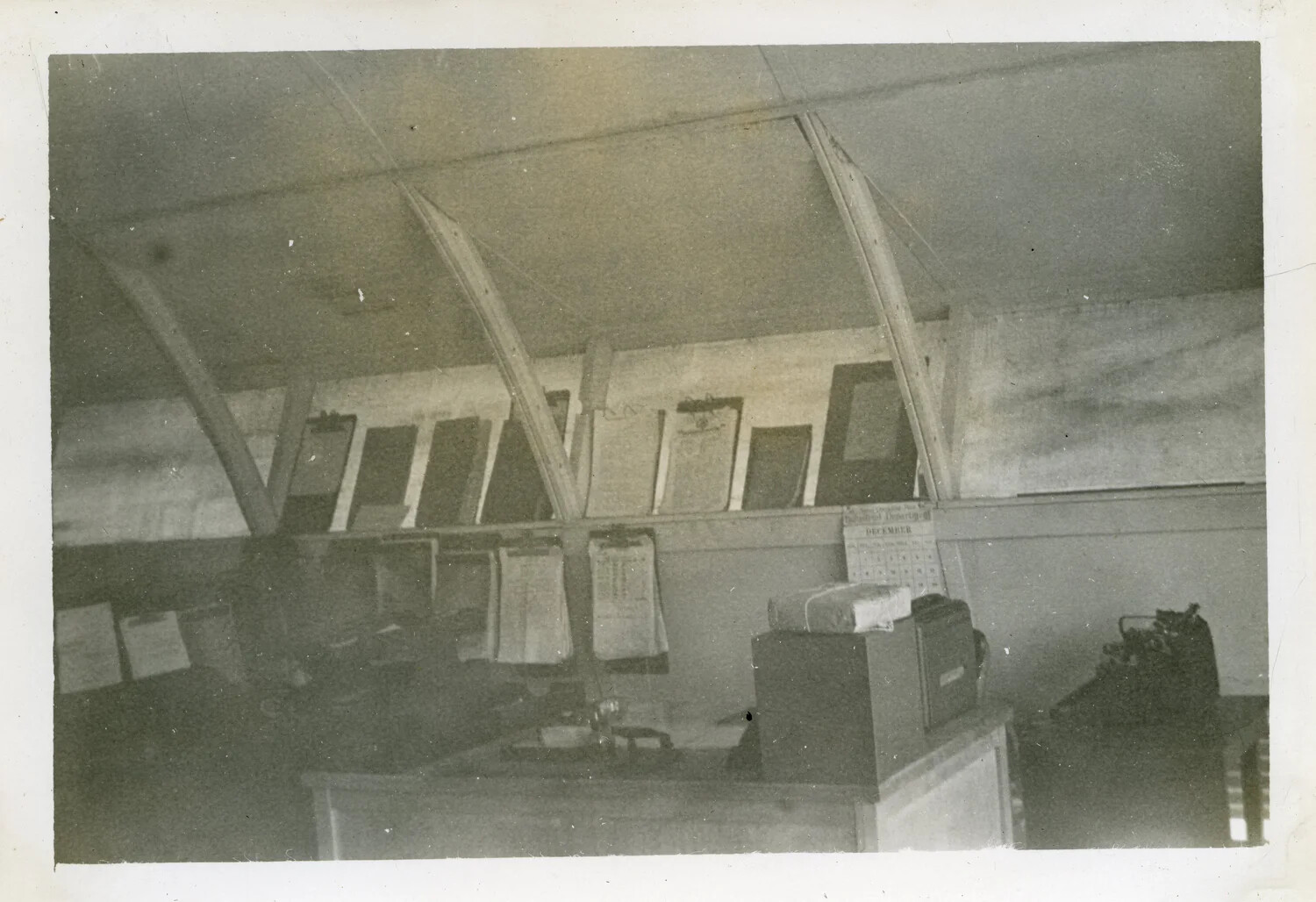 Interior of Quonset Hut Office, Naval Air Transport Squadron VR-6, NAS Agana, Guam
