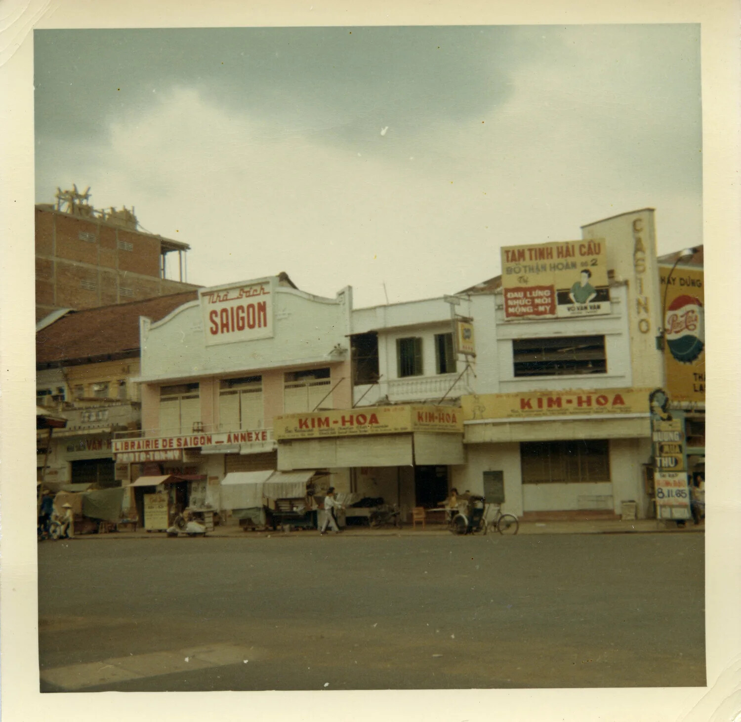 Street Scene with Shophouses, Saigon, South Vietnam, Mid-1960s