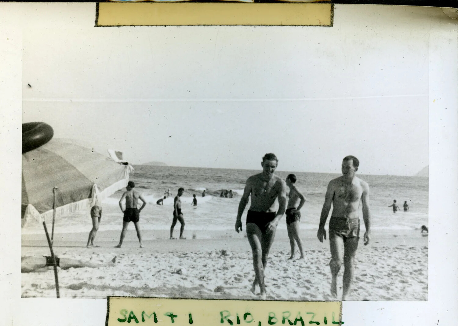 Sailors on Leave at Rio de Janeiro Beach, USS Franklin D. Roosevelt (CVB-42) Collection