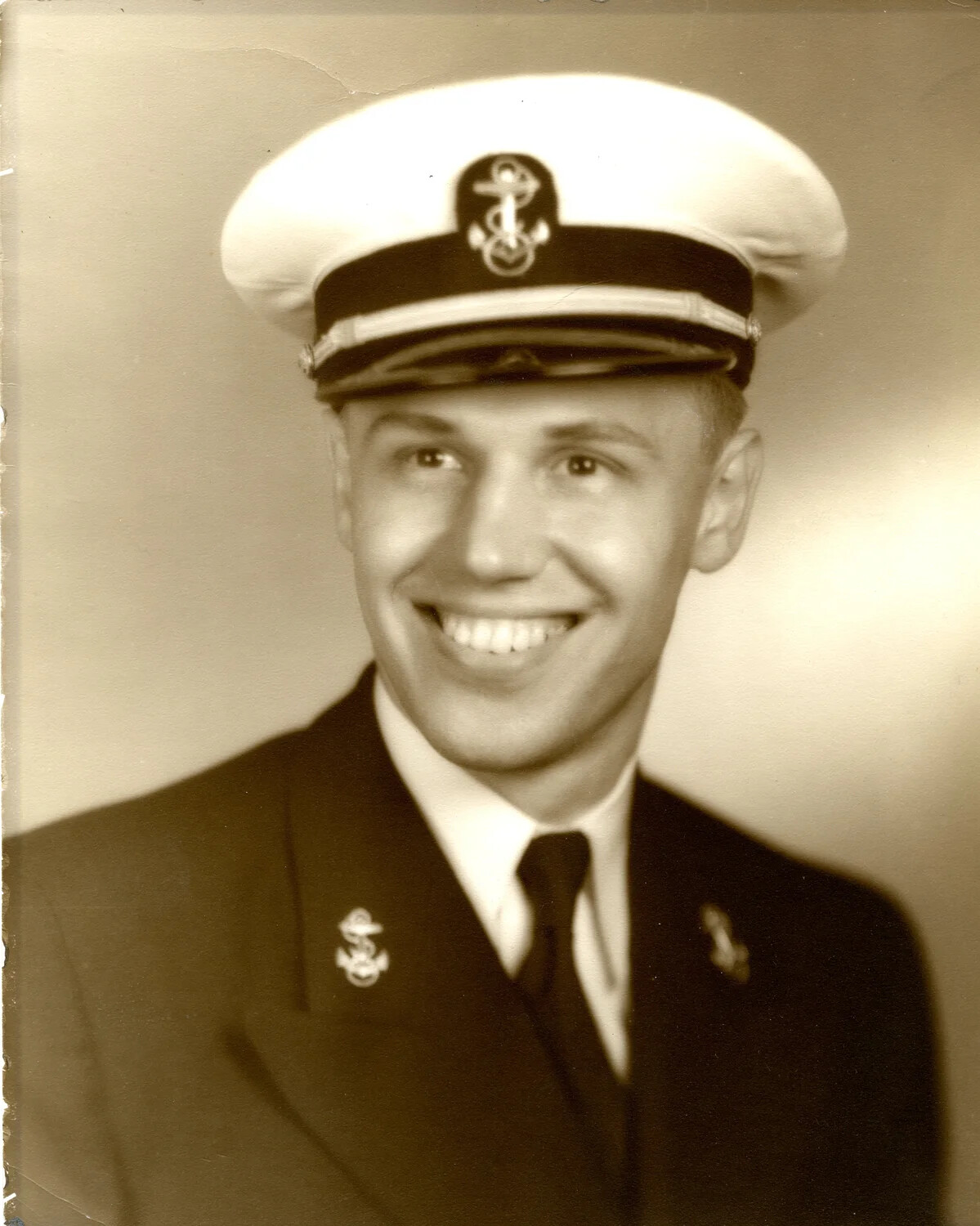 Studio Portrait of a U.S. Navy Officer (Lt. W.E. Bancroft), Korean War Era
