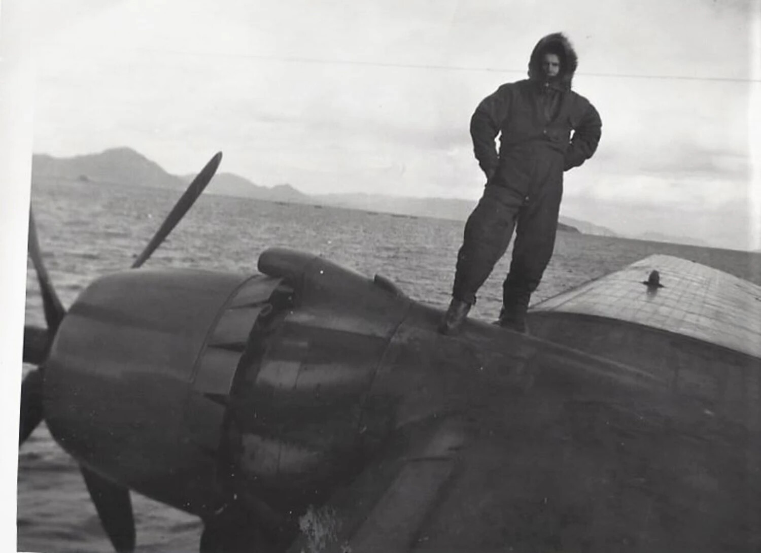 Naval Aviator in Cold-Weather Flight Suit on Patrol Aircraft — VP-47 Squadron