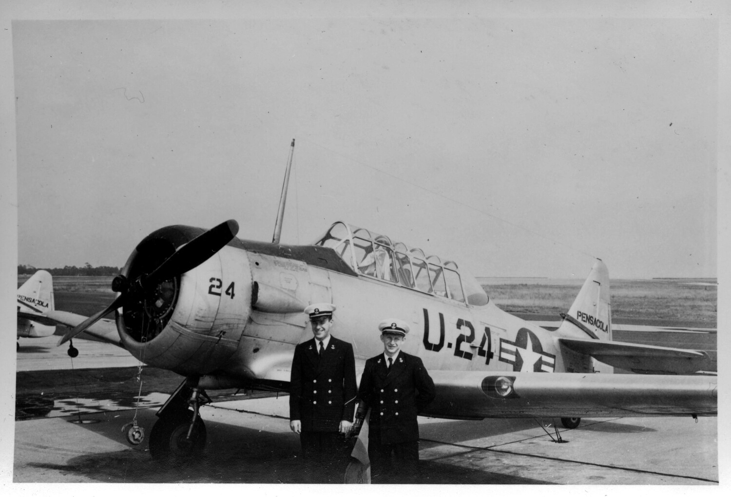 North American T-6 Texan Trainer 'U-24' with Naval Officers, NAS Pensacola