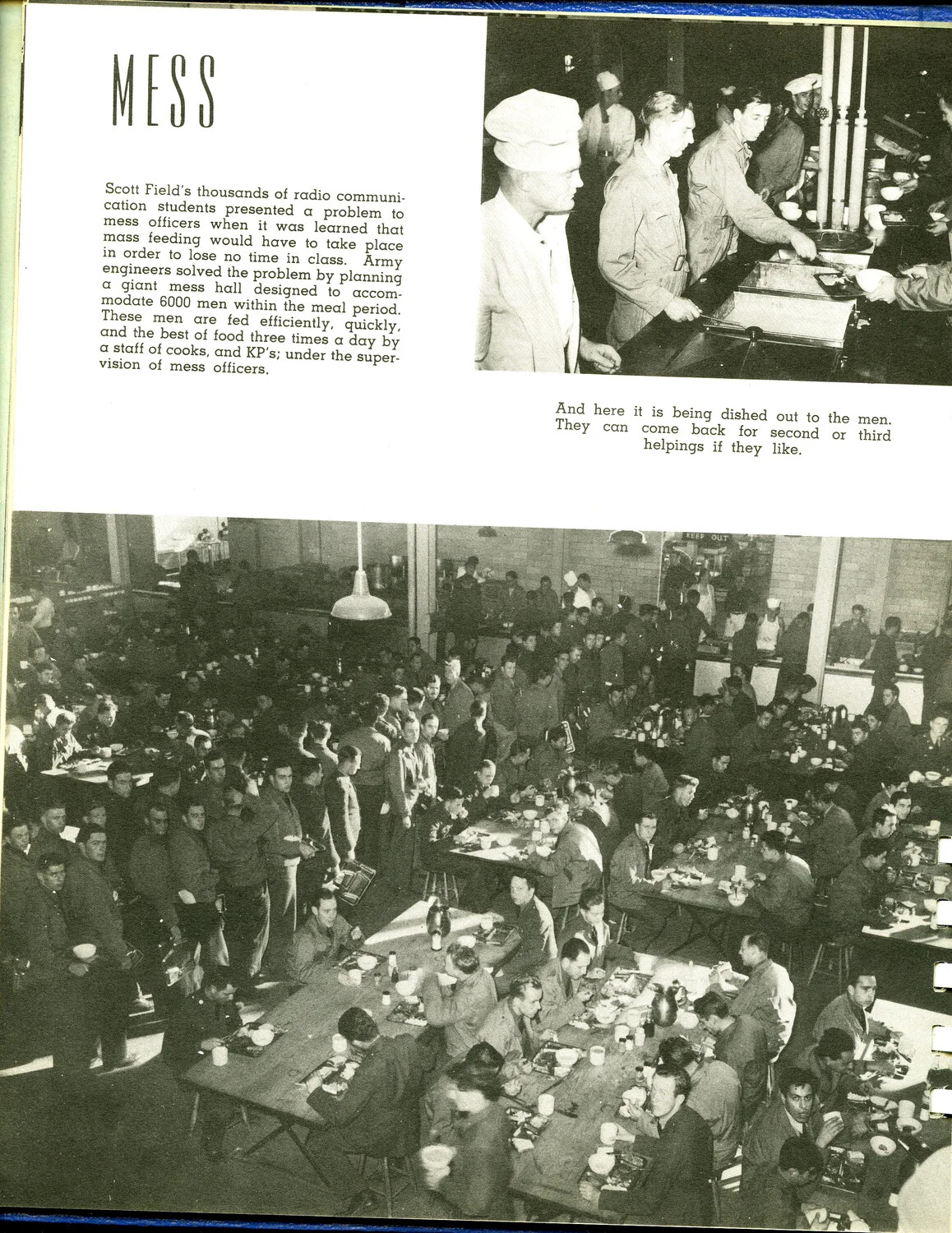 'Mess' — Mass Feeding Operations at Scott Field's Giant Mess Hall