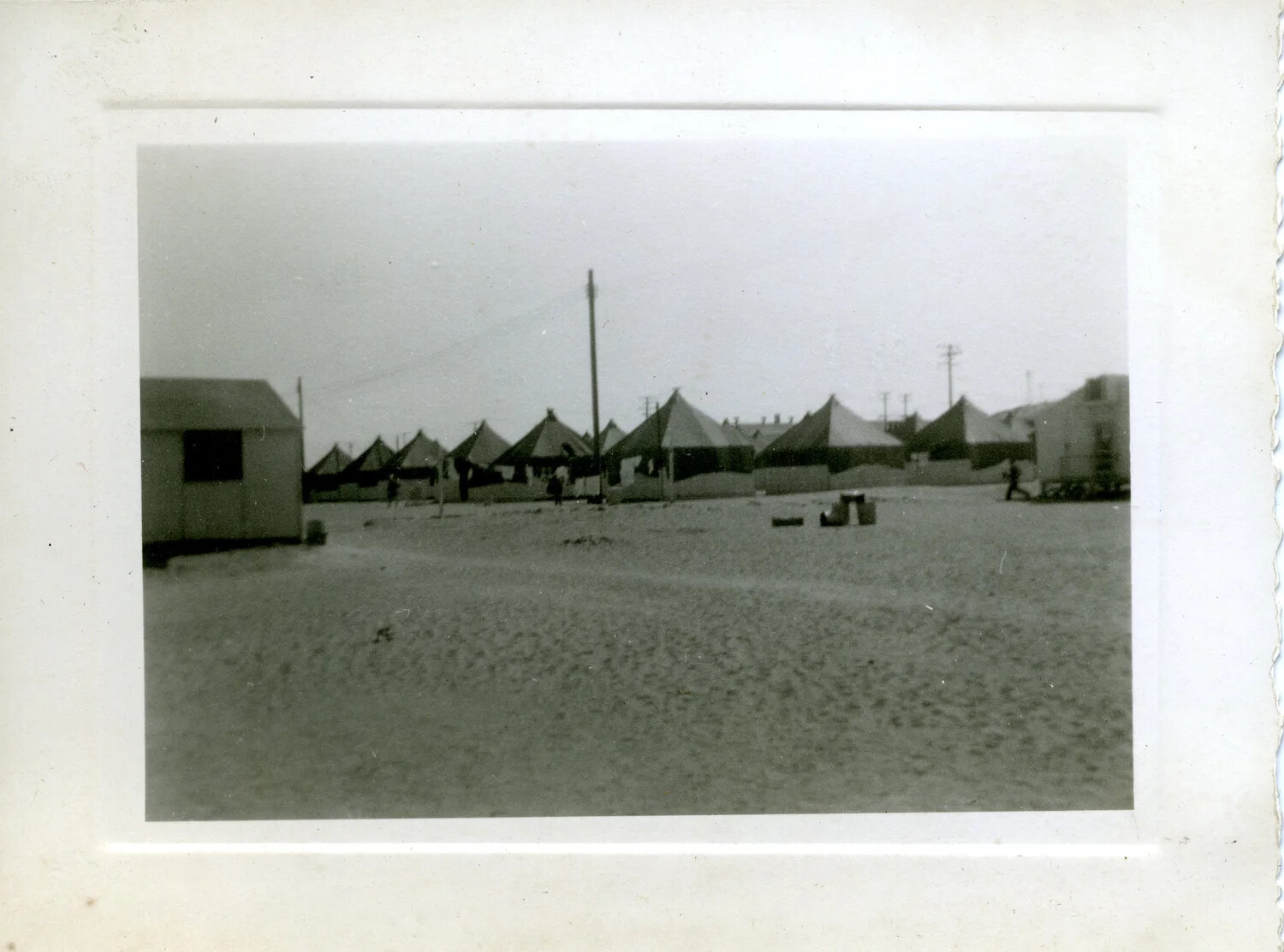 Tent Encampment at Forward Airfield, Ie Shima, 1945