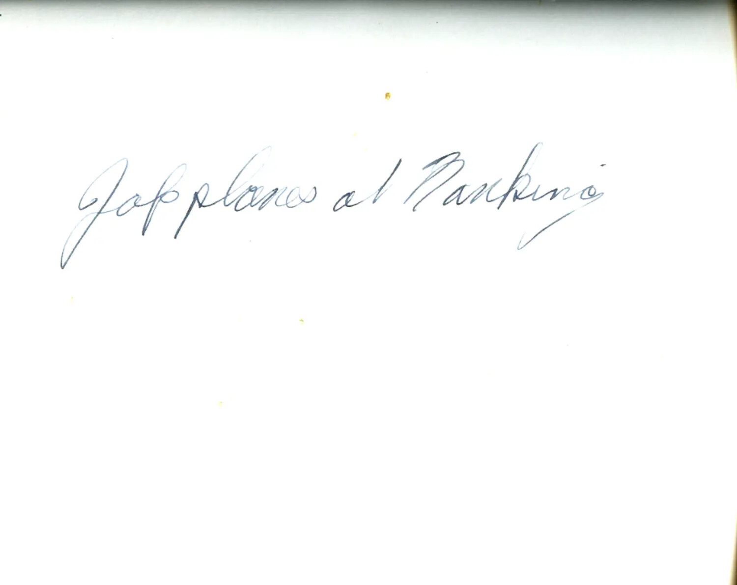 Handwritten Album Caption Page: 'Jap Planes at Nanking' — WWII China-Burma-India Theater Photo Archive