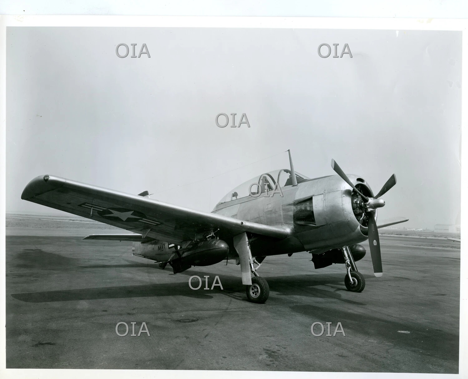 North American T-28 Trojan Trainer Aircraft, US Navy Markings, Ground Static Display