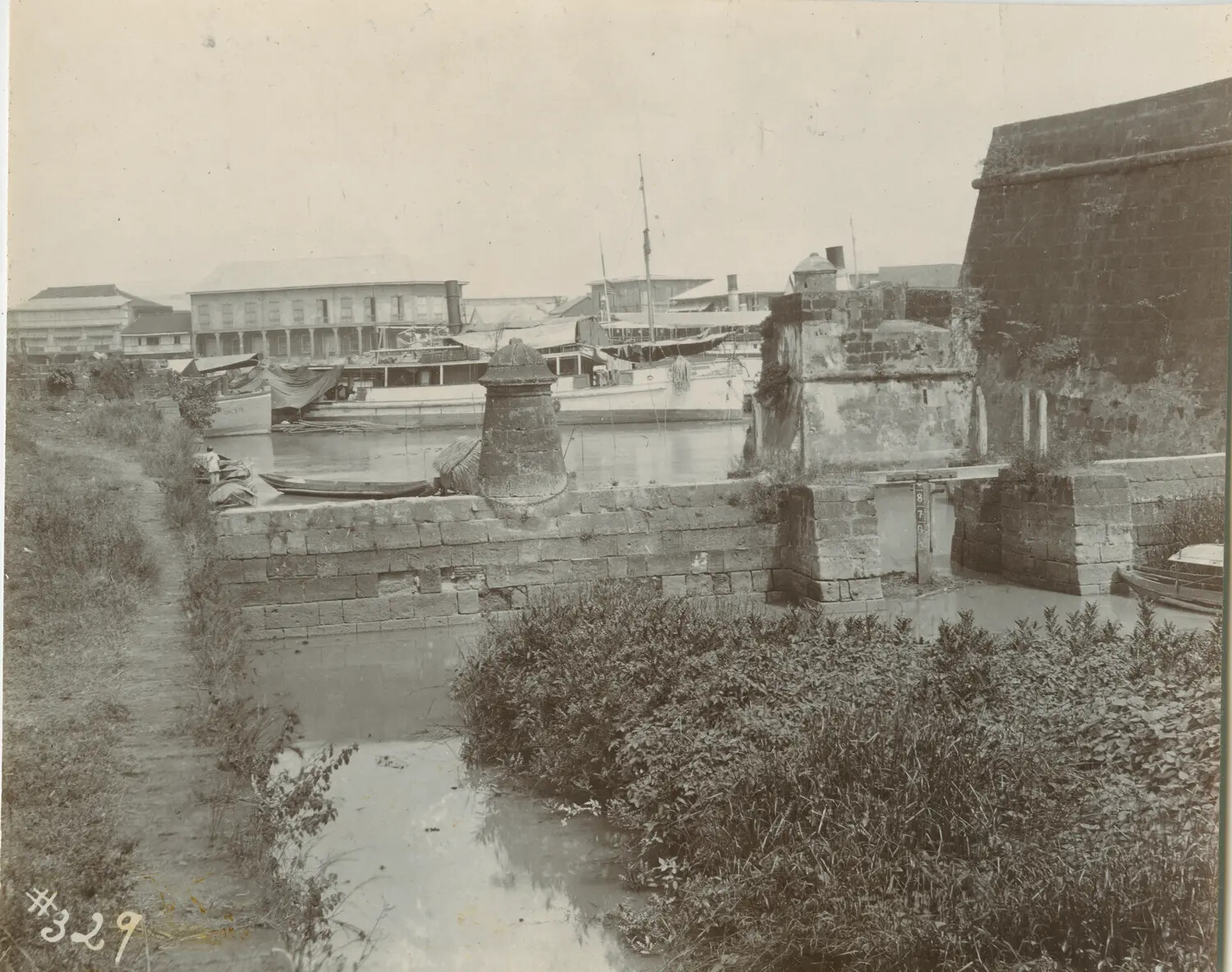 View of Fort Santiago Bastion and Moat, Intramuros, Manila, Philippines