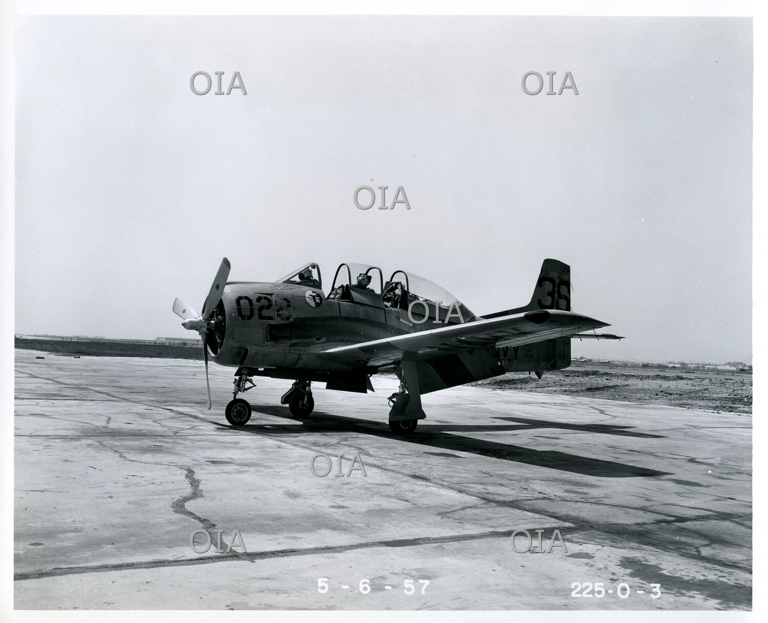 North American T-28 Trojan Navy Trainer Aircraft, 5-6-57