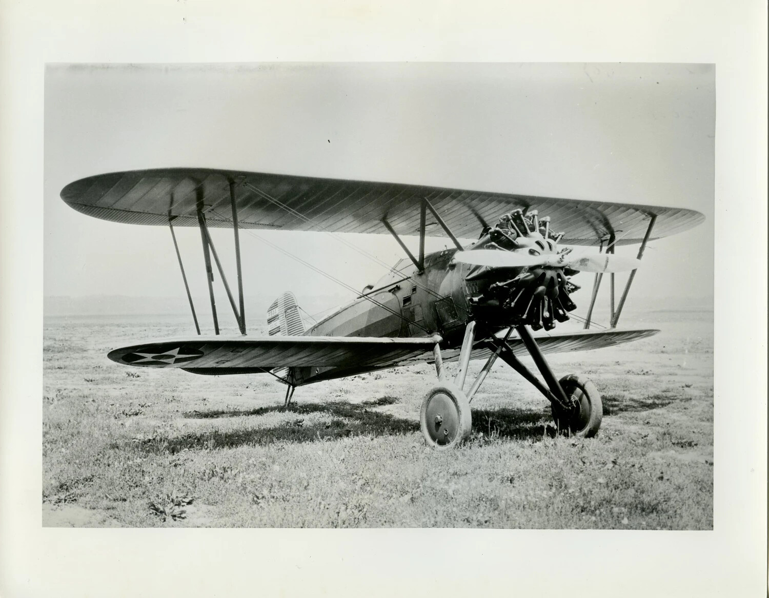 U.S. Army Air Corps Biplane Pursuit Fighter, Right Side View, Interwar Period