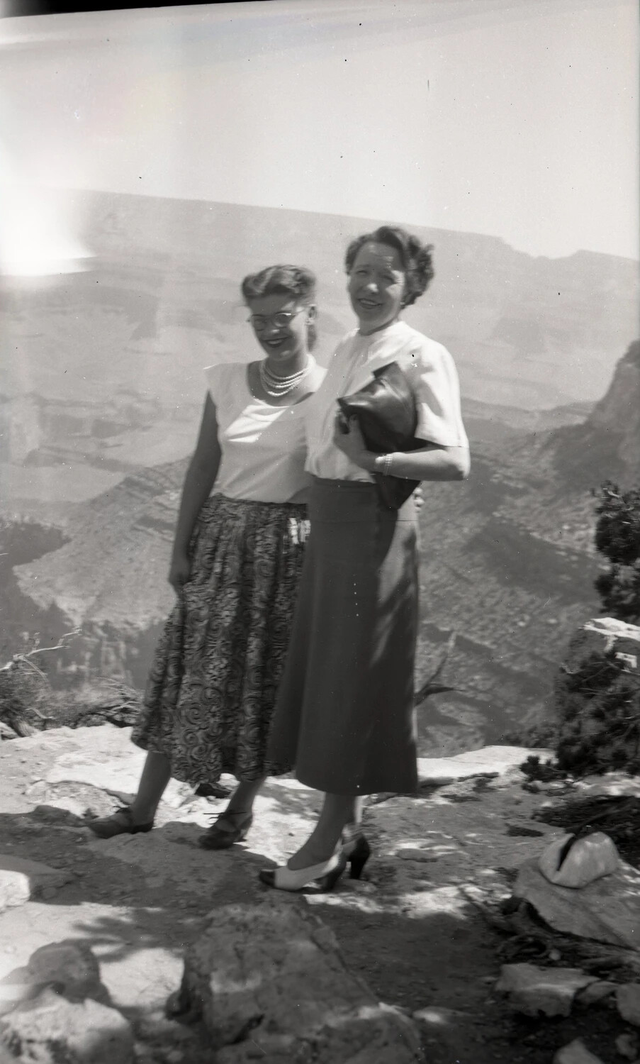 Two Women at Canyon Overlook, Kelley Family Album