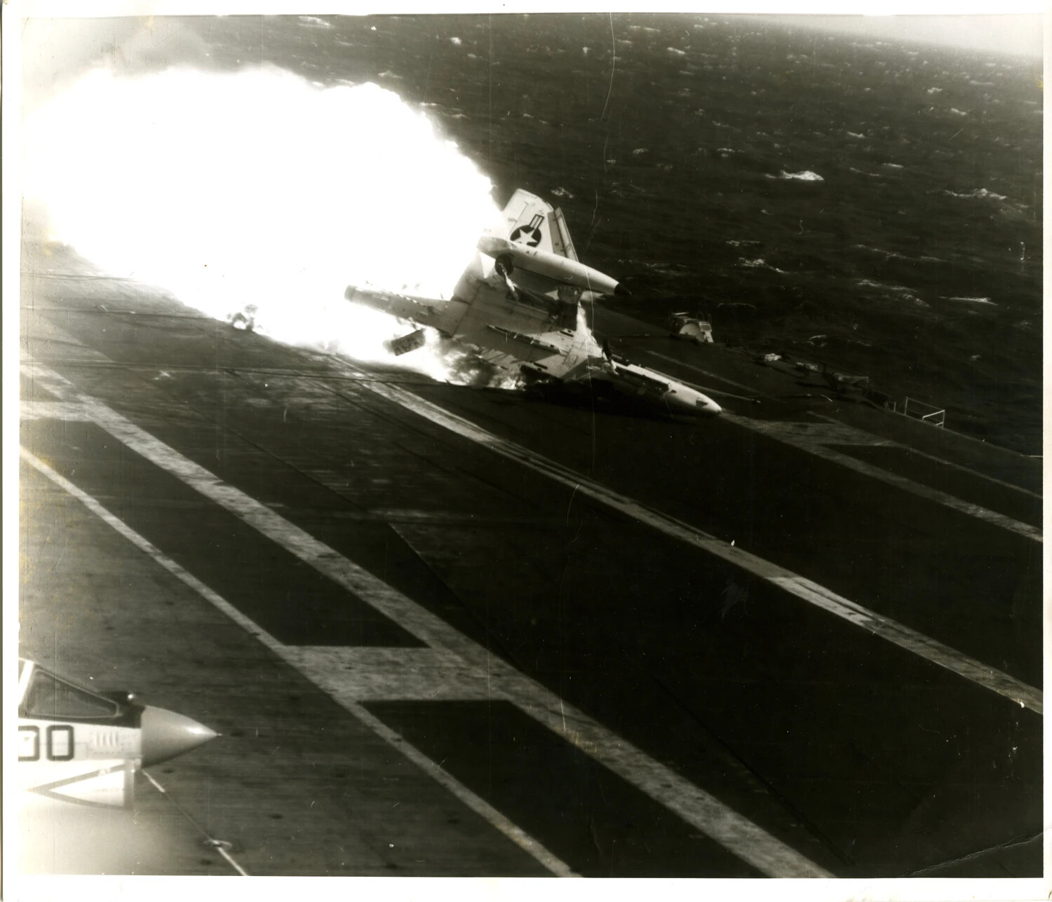 Catapult Launch of Navy Jet Aircraft, USS Ticonderoga, Vietnam War Era