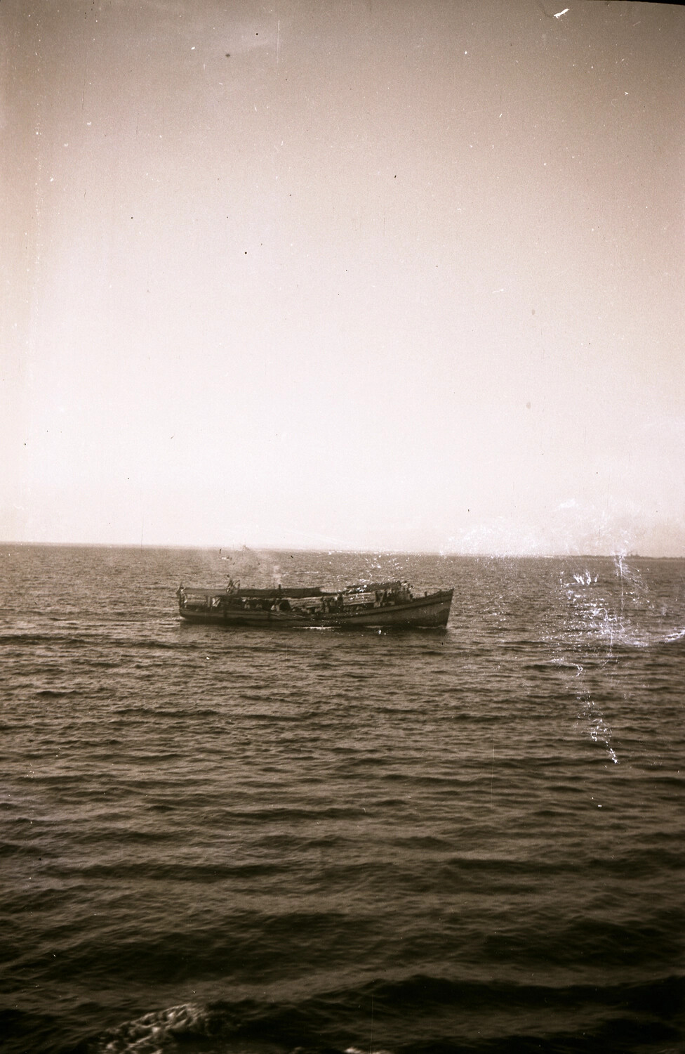 Small Coastal Vessel Underway, China Coastal Waters, 1930s