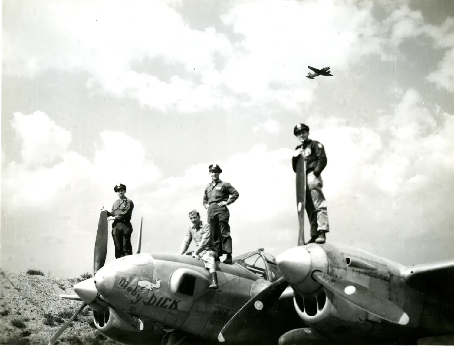 P-38 Lightning "Moby Dick" with Ground Crew, China-Burma-India Theater, World War II