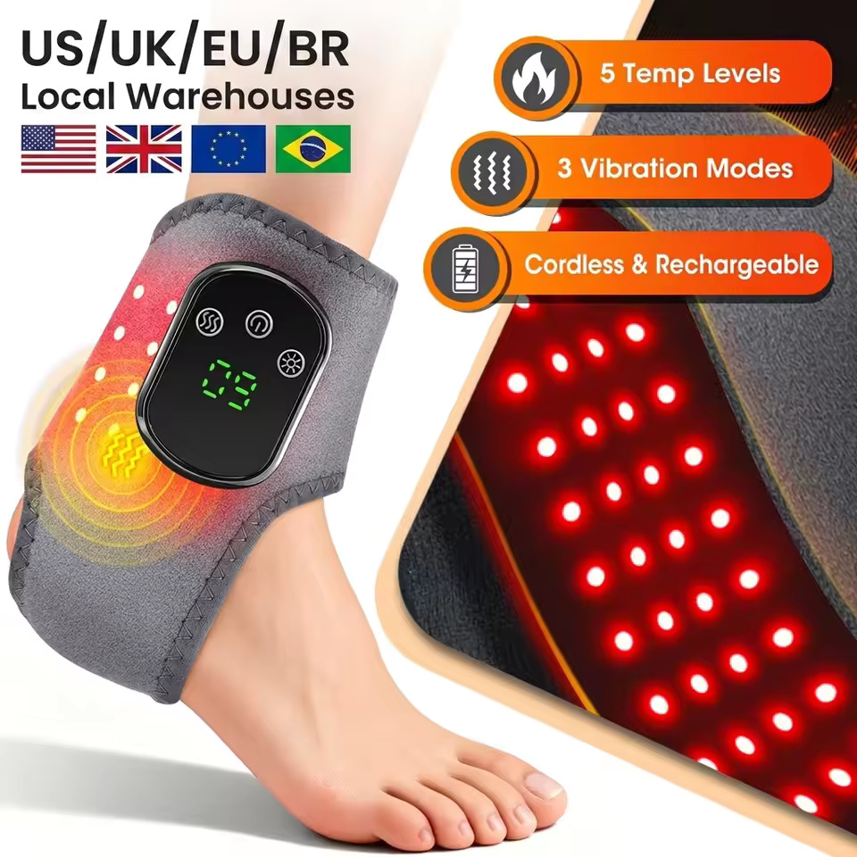 ThermaPulse Red Light Ankle Therapy Wrap