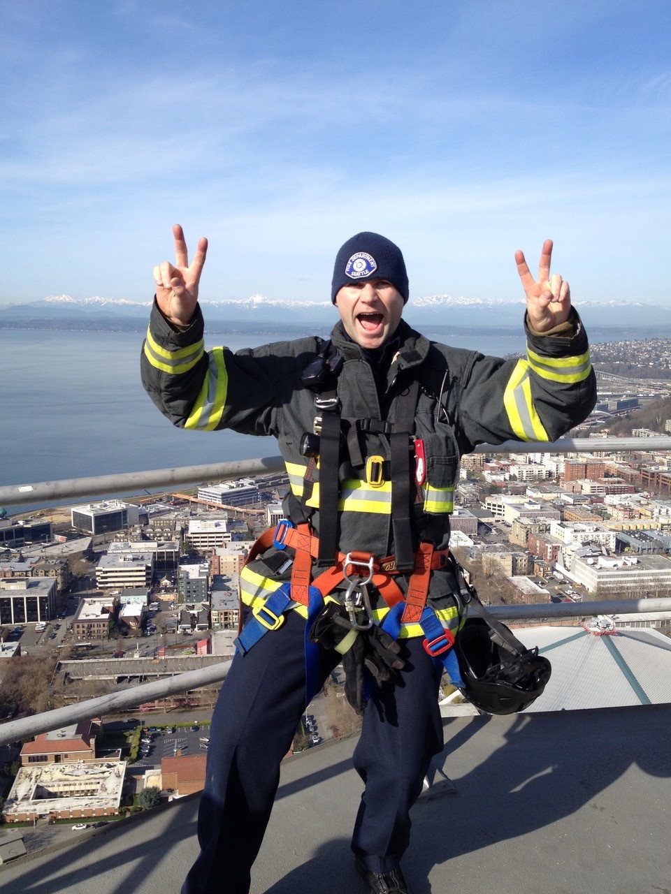 Shane during his firefighting days