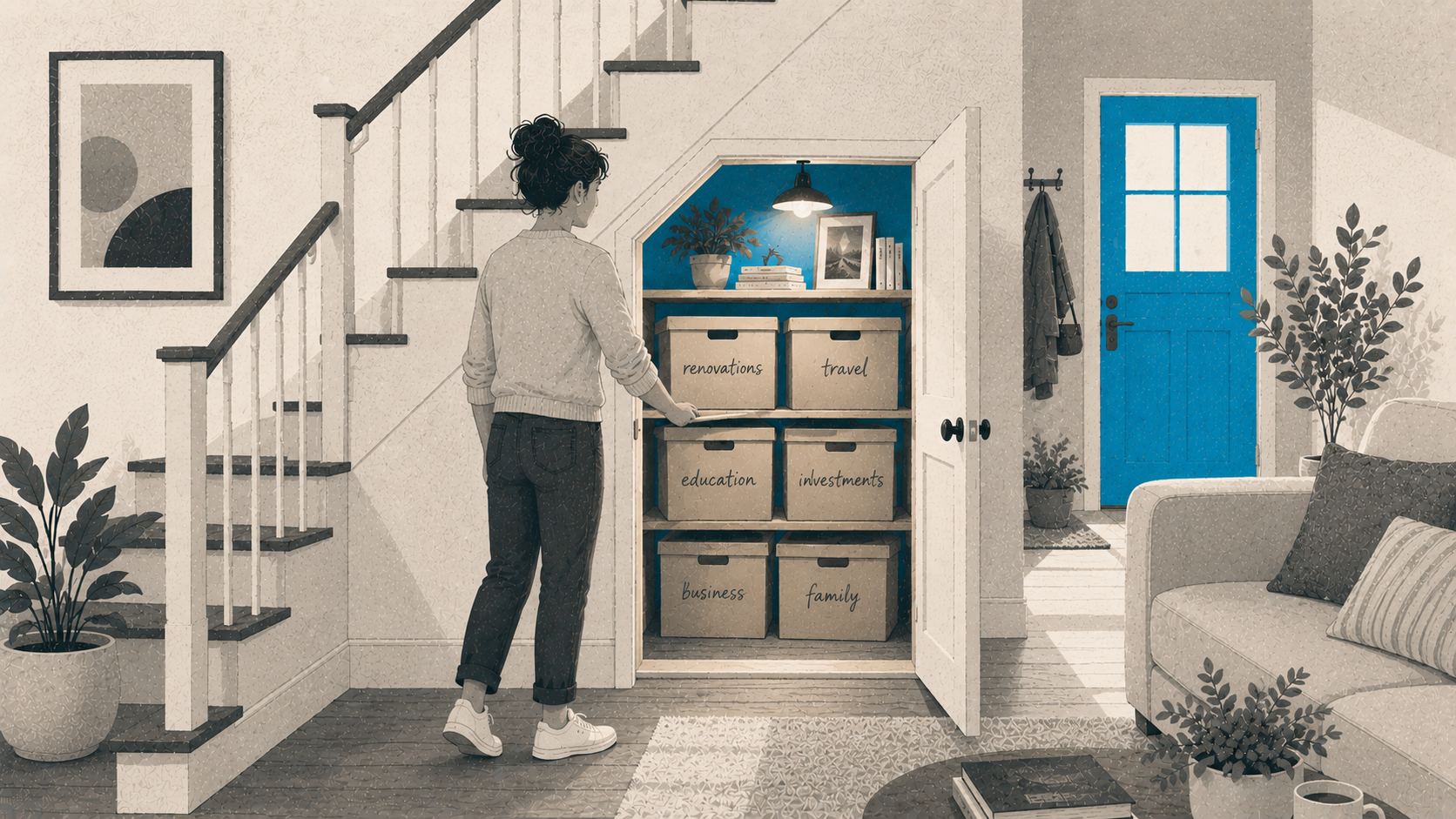 A home with tapped equity