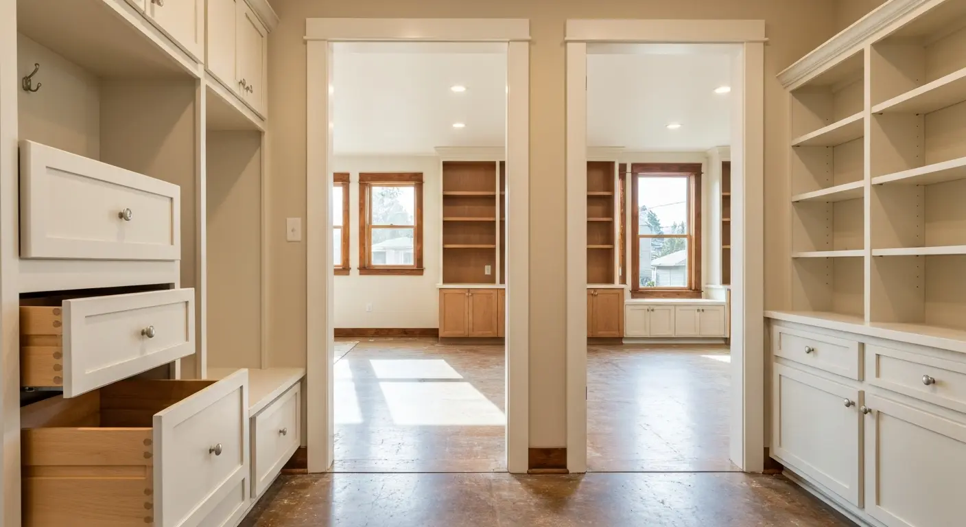 Whole-home cabinet and storage renovation