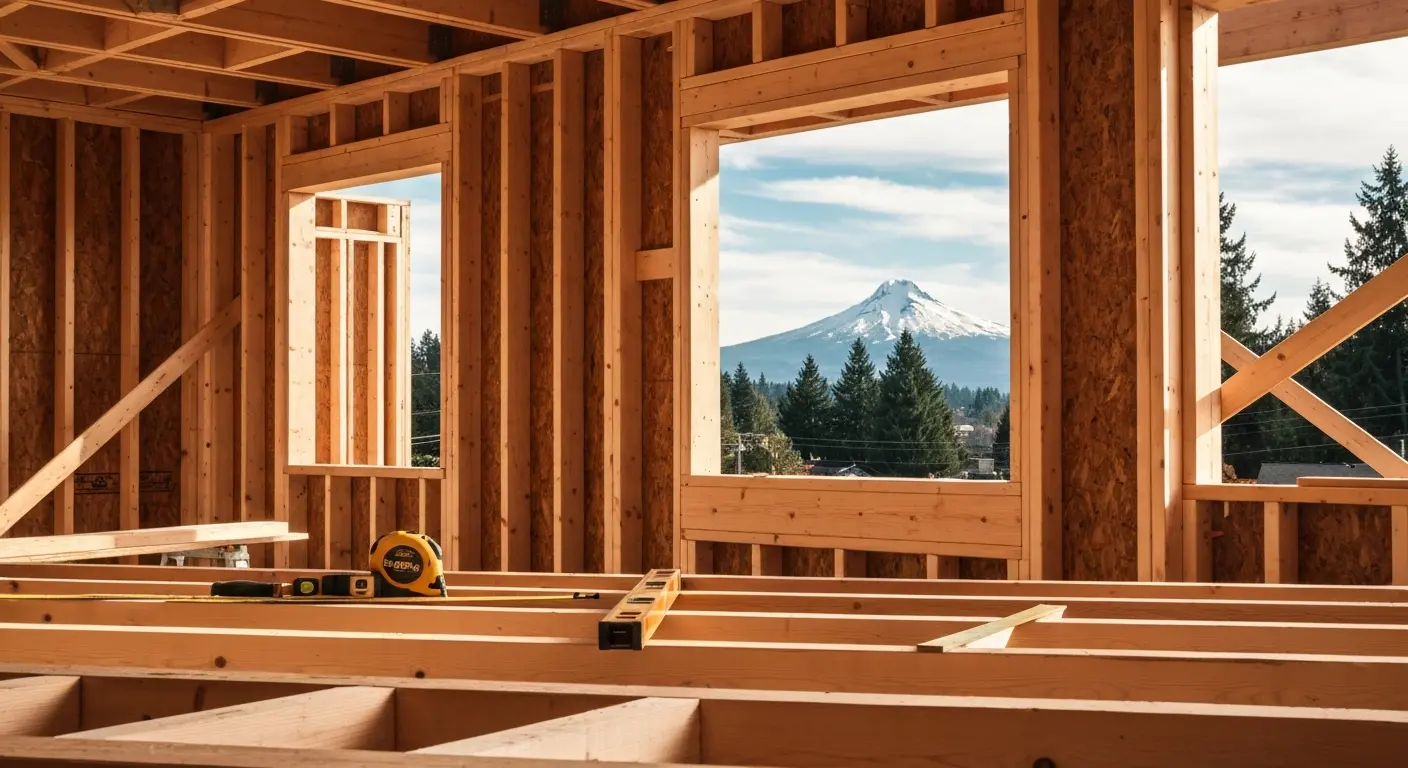 New home framing construction