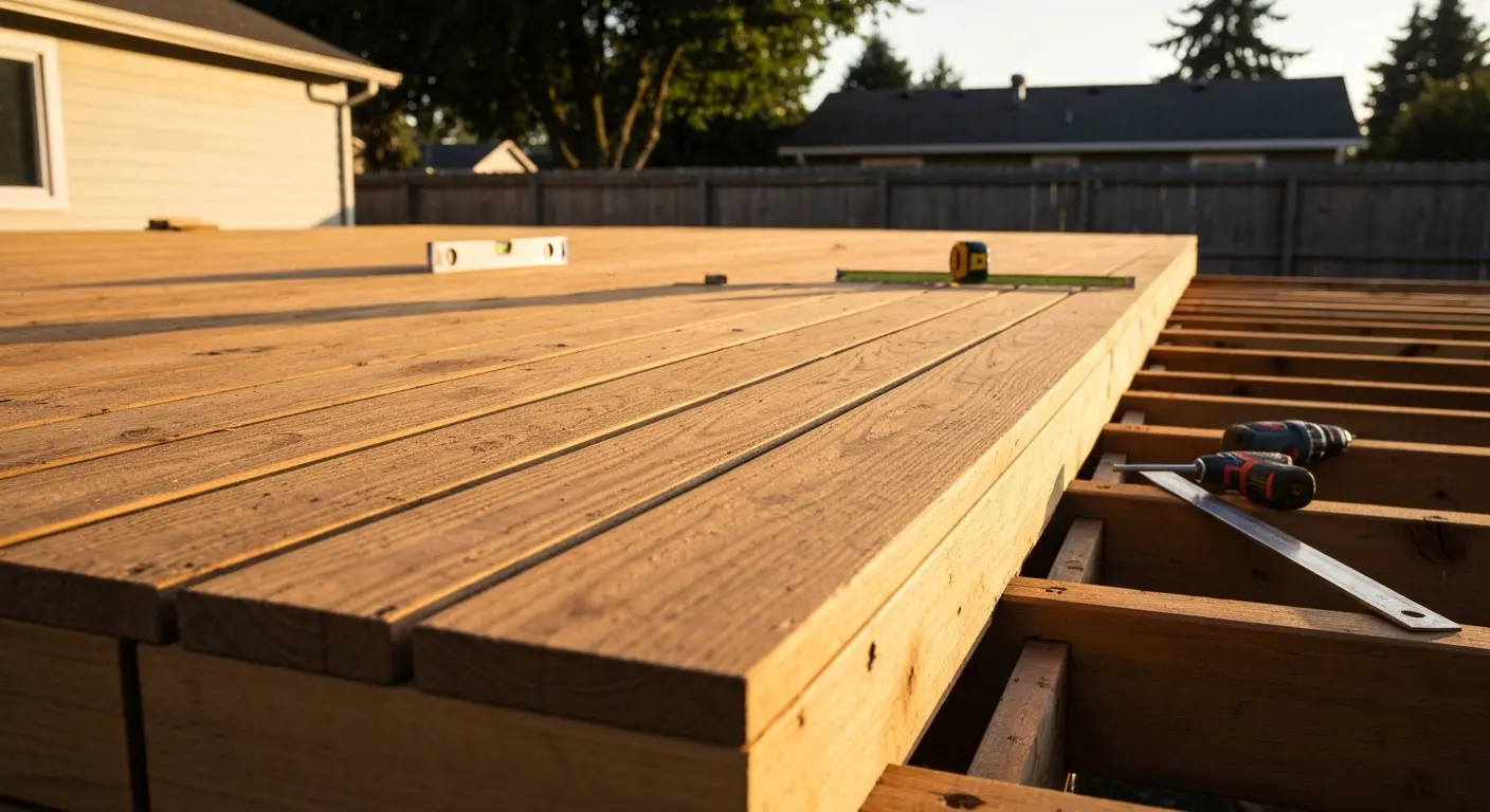 Deck construction project