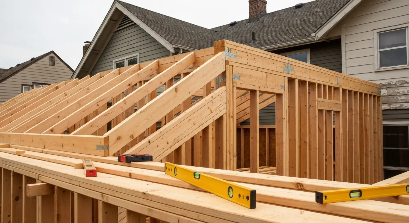 Home addition framing project