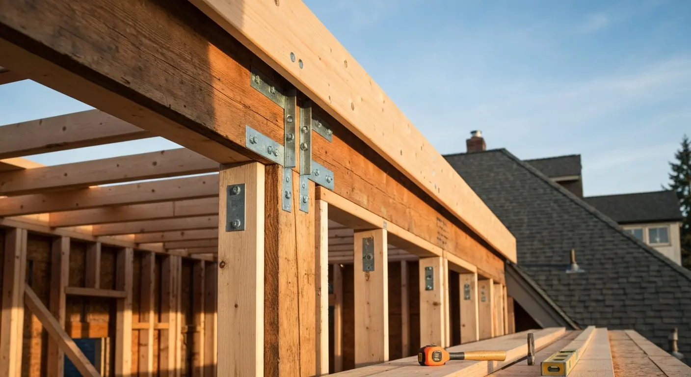 Home addition framing in Portland