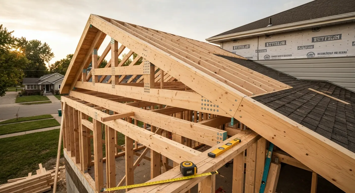 Home addition framing project