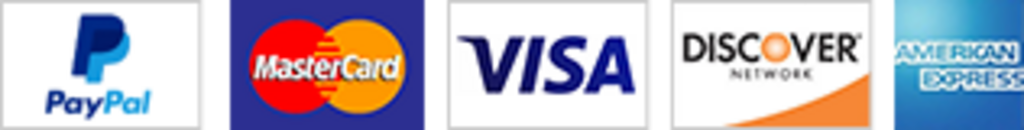 Payment Options: PayPal, Credit Card