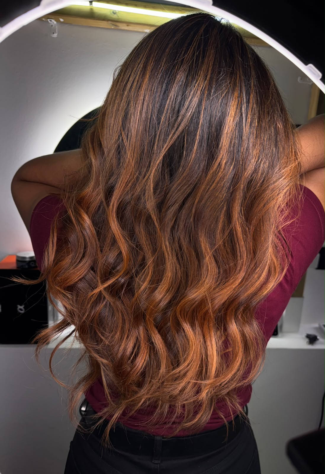 Ondas con balayage