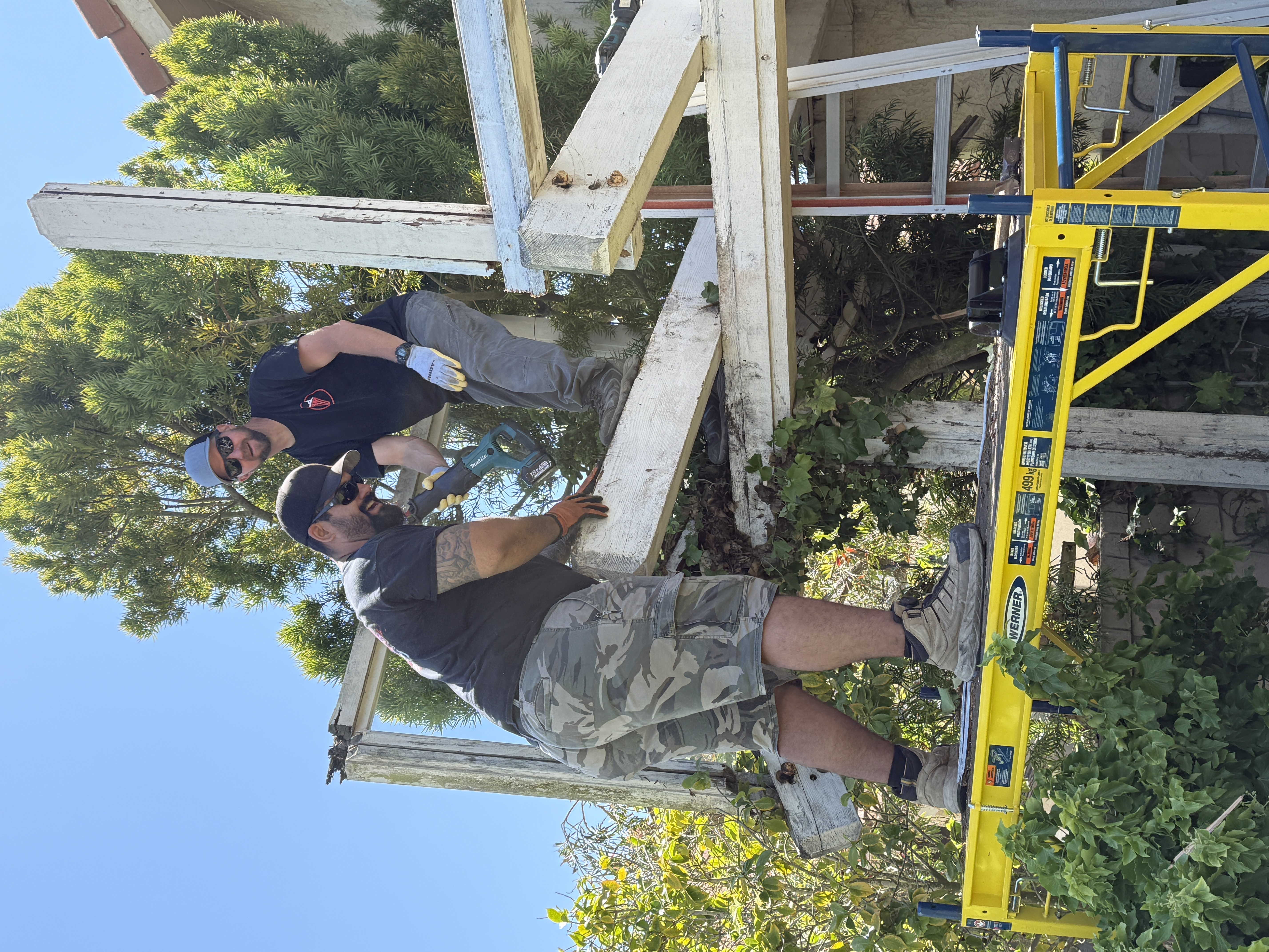 professional crew at work