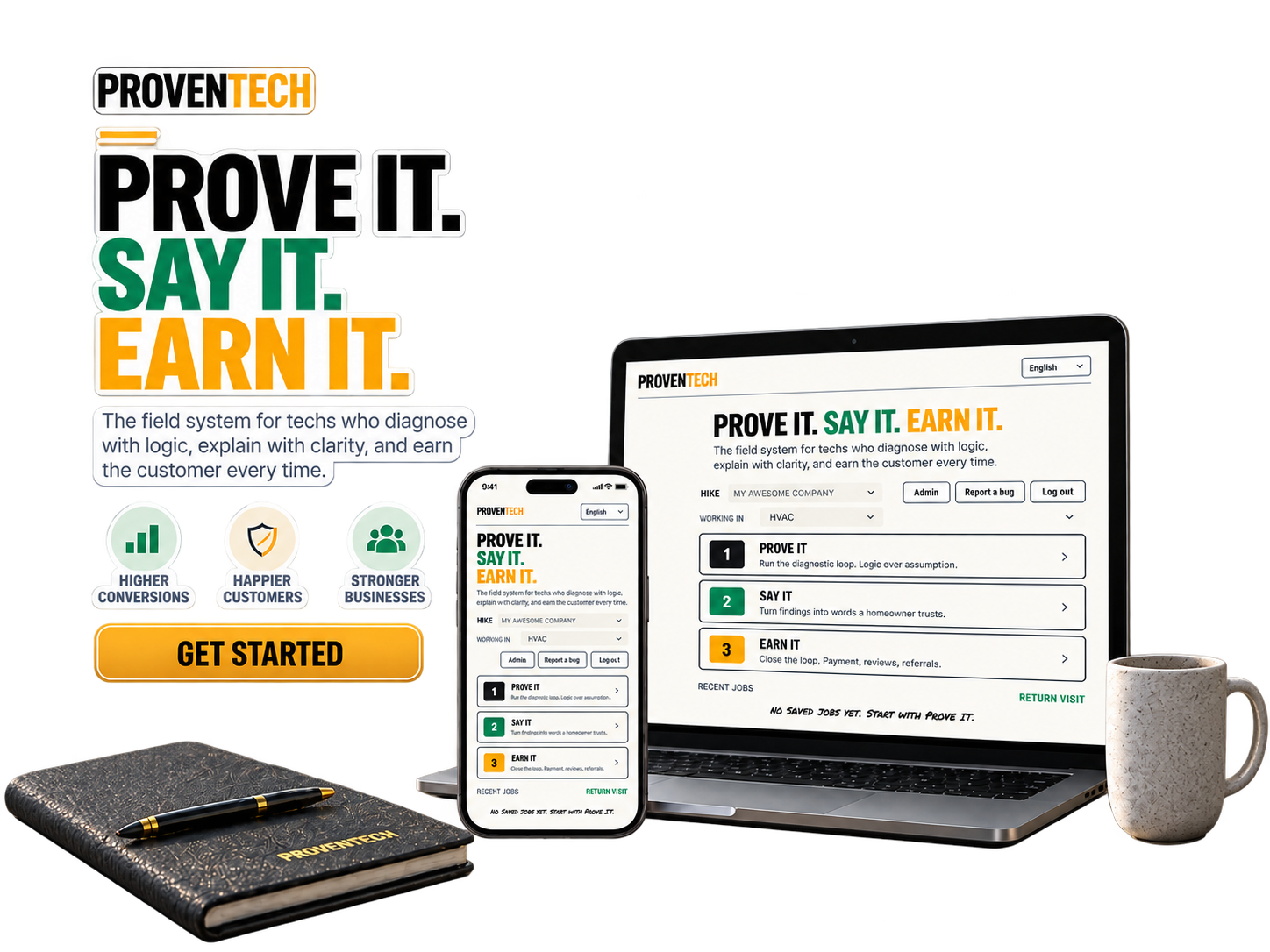 Prove It. Say It. Earn It.