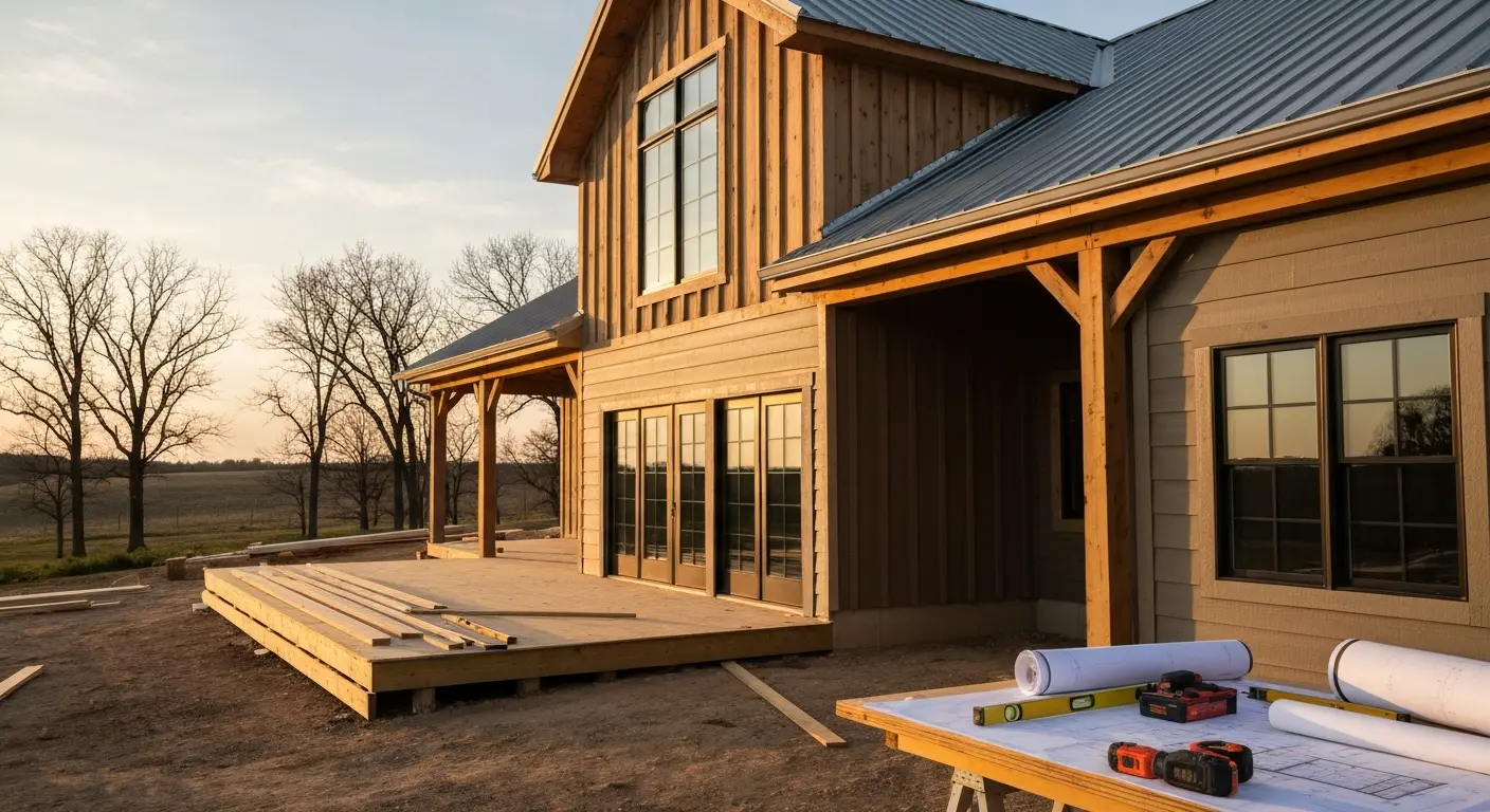 Barndominium construction project