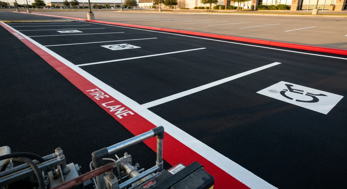 Parking lot striping project