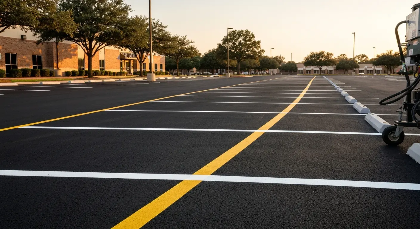 Parking lot striping project