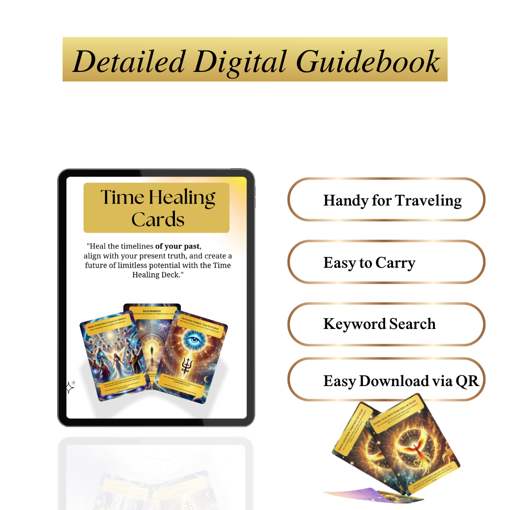 Detailed digital guidebook for the Time Healing Cards