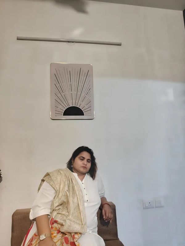 Neha Singla seated