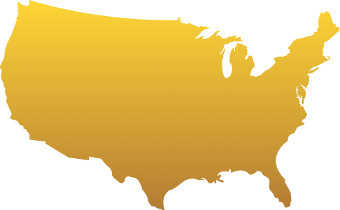 Silhouette of the United States