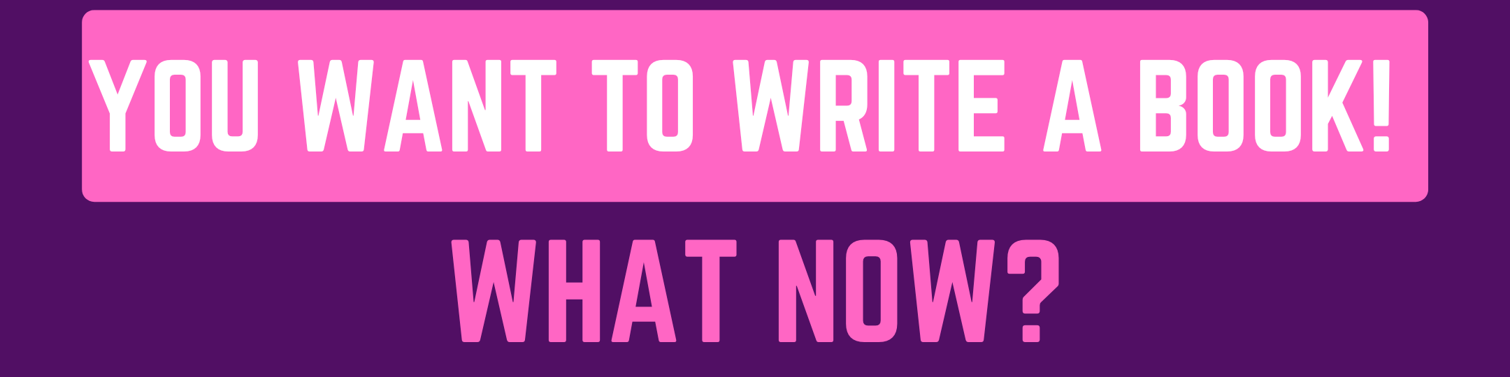 how to write a book