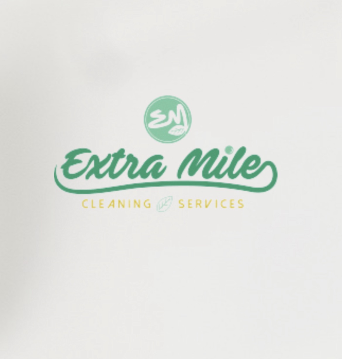 Extra mile Cleaning Service Logo