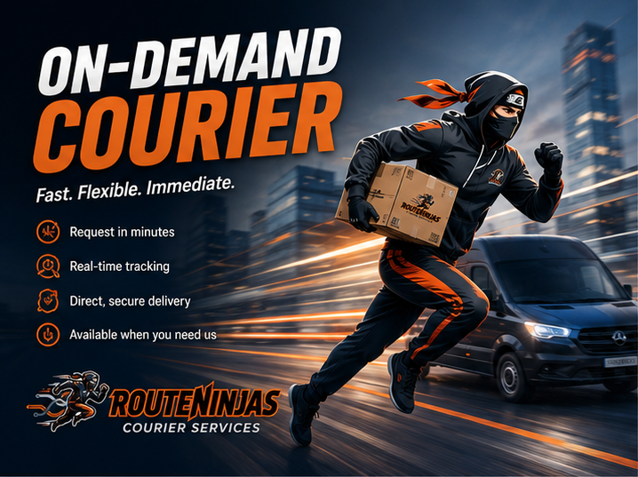 Customer booking a delivery on a mobile app
