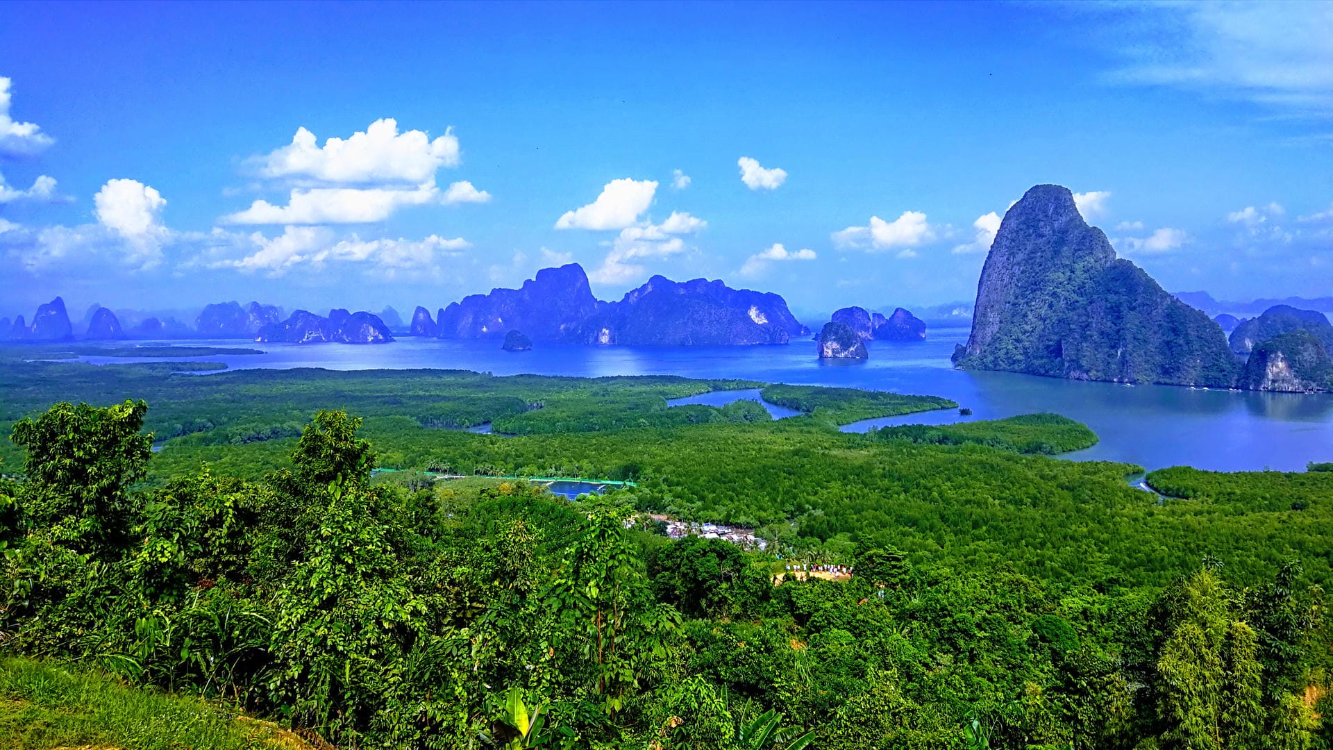 Phang Nga Bay seen from Bangshee Viewpoint
