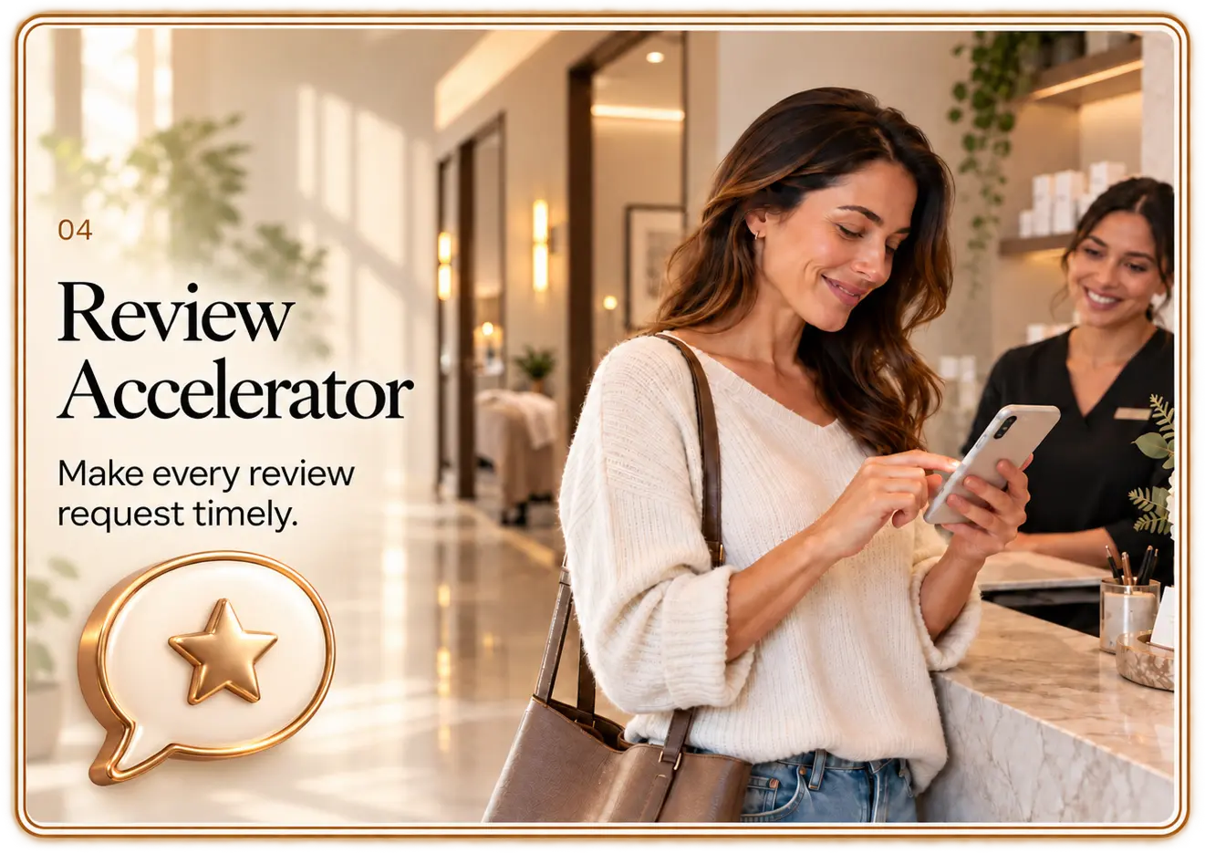 Review Accelerator encouraging honest client feedback