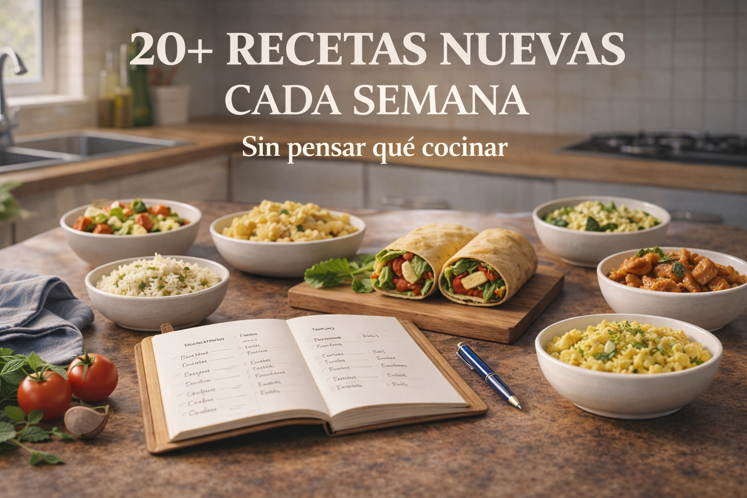 Menú semanal sin estrés — Club Cocina Rápida
