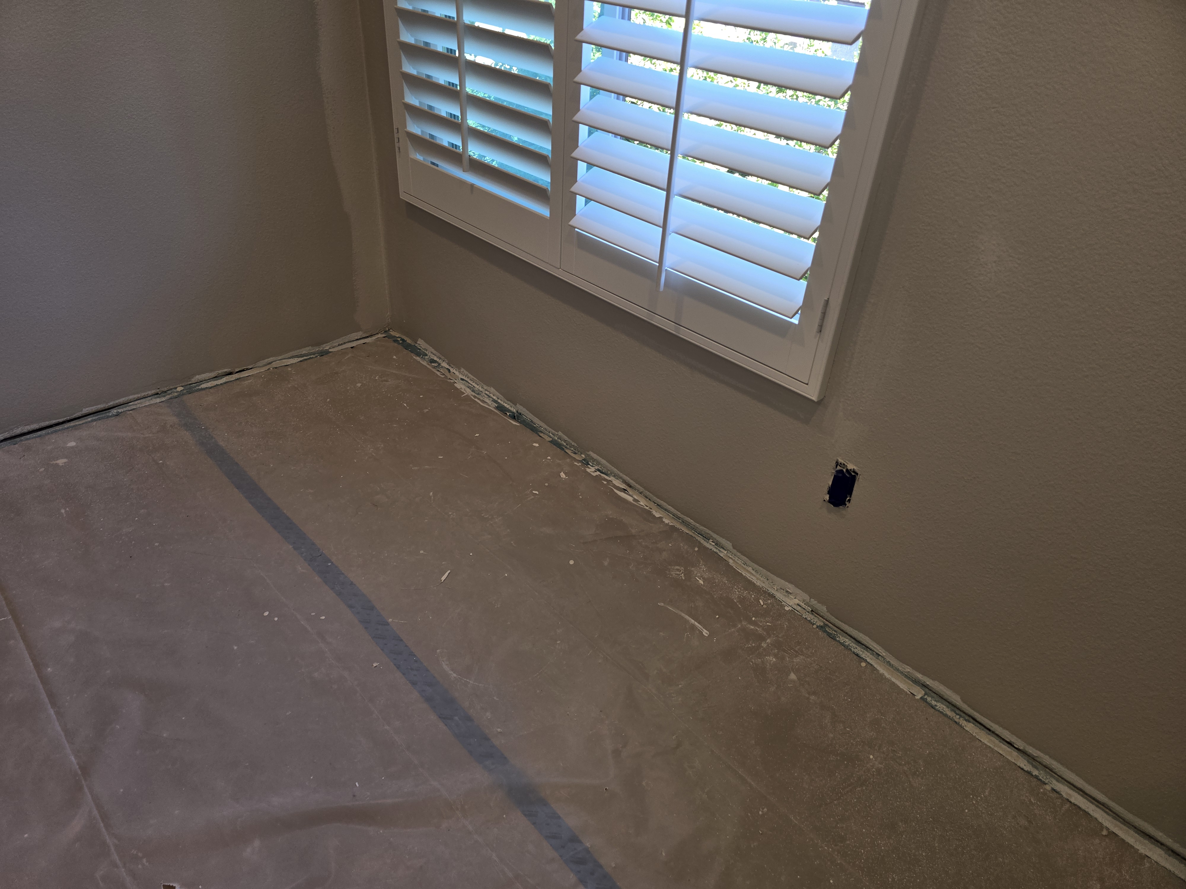 Water damage restoration work on a Buena Park property
