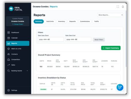 DealPortal dashboard