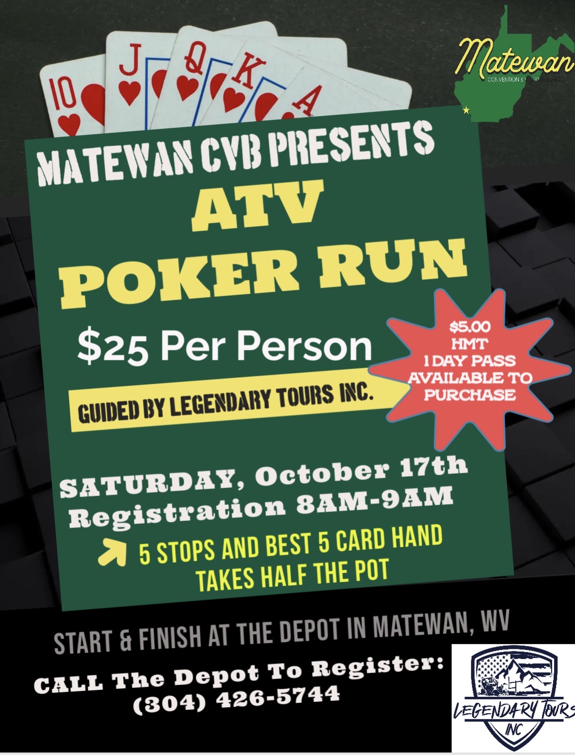 Matewan CVB ATV Poker Run October 17