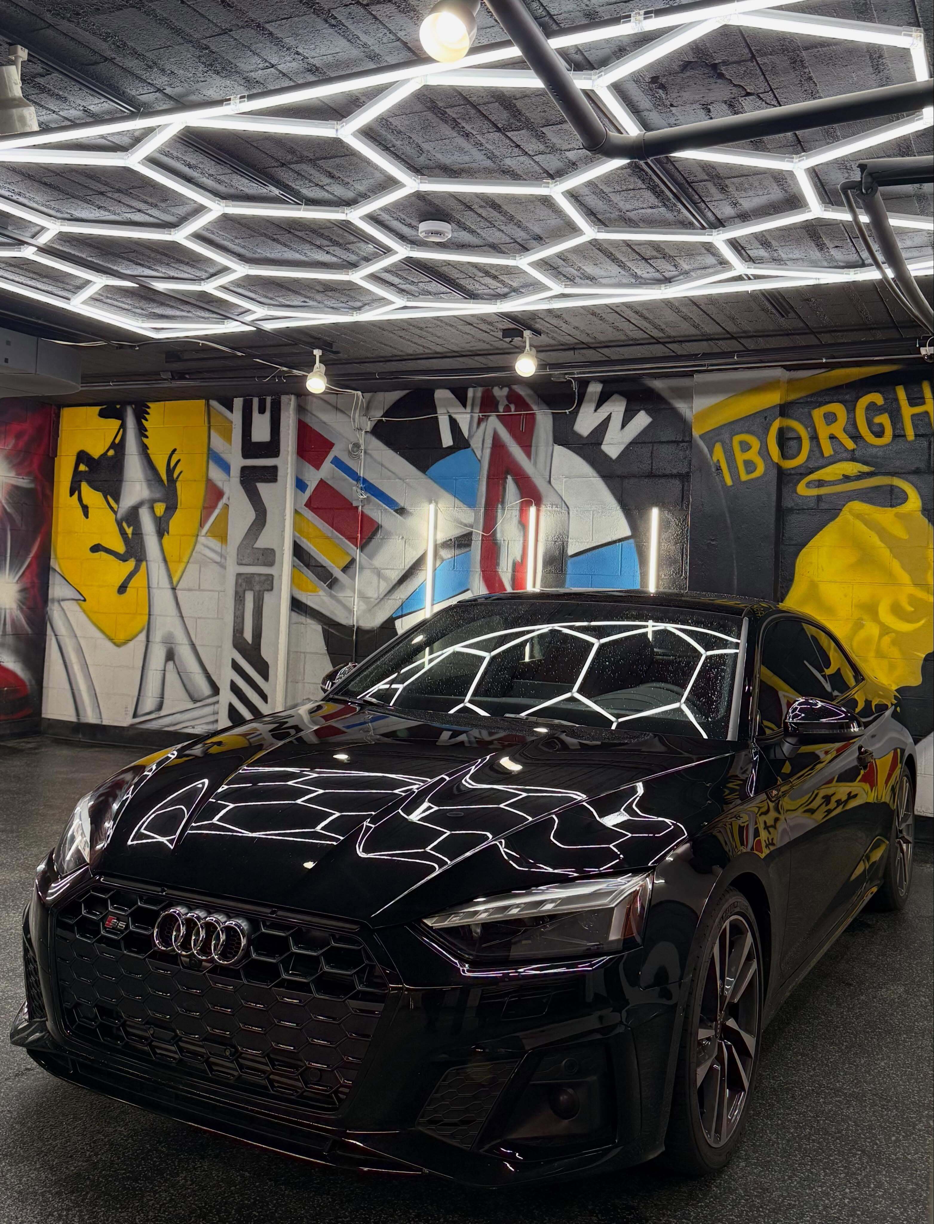 Black Audi TT S with ceramic window tint