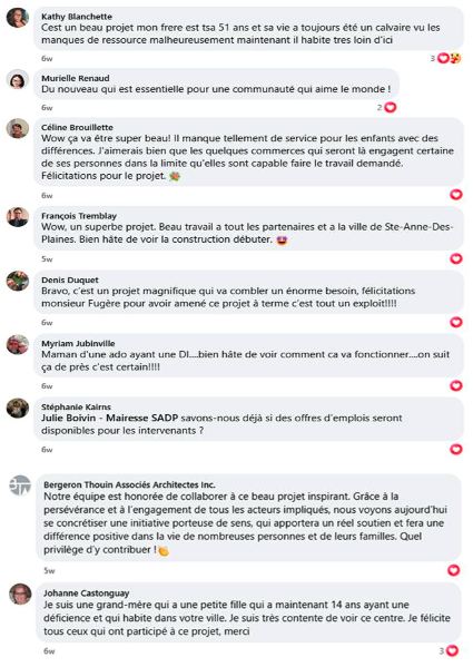 Réactions citoyennes