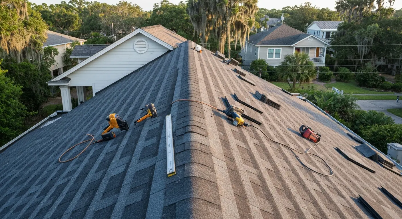 Roof installation in Gulfport